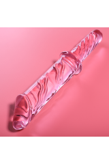 NEBULA SERIES BY IBIZA - MODELLO 24 DILDO IN VETRO BOROSILICATO ROSA 28.5 CM -O- 5 CM