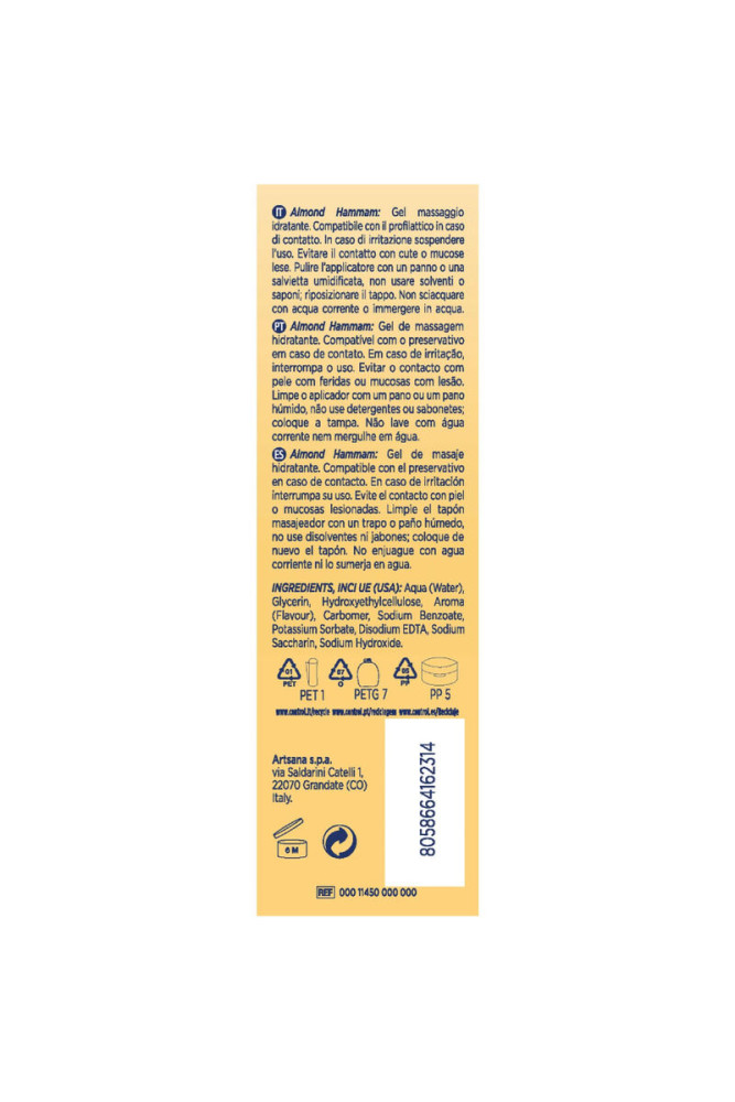 CONTROL - GEL DA MASSAGGIO HAMMAM ALLE MANDORLE 3 IN 1 200 ML