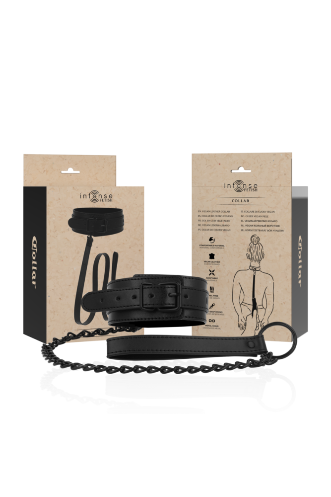 INTENSE - FETISH COLLARE IN PELLE VEGANA