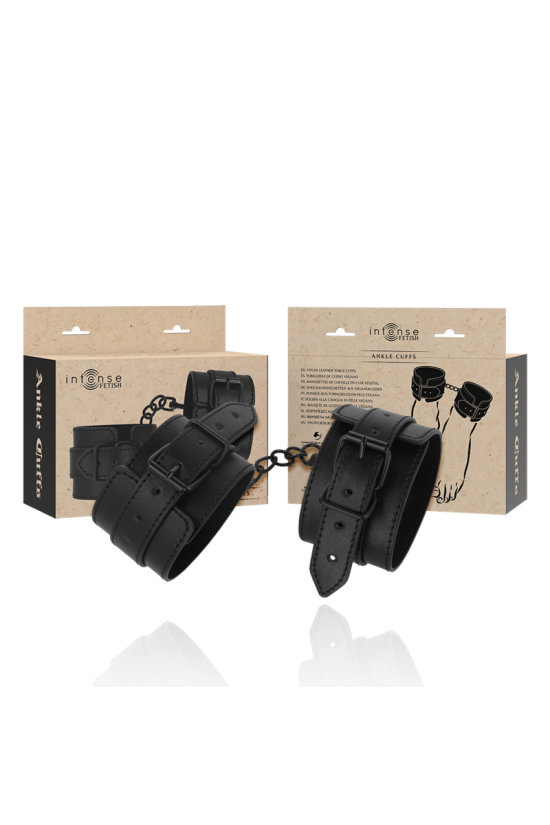 INTENSE - FETISH POLSINI ALLA CAVIGLIA IN PELLE VEGANA
