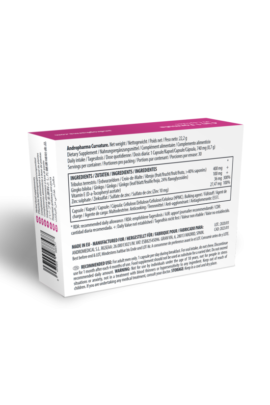 ANDROPHARMA - TRATTAMENTO CON CURVATURA PEYRONIE