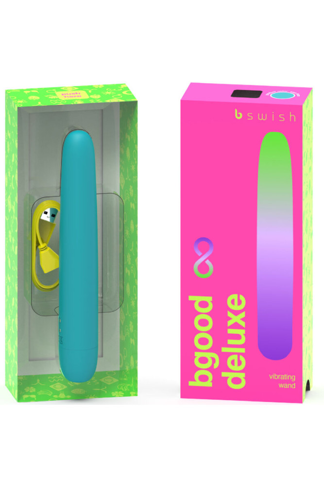 B SWISH - BGOOD INFINITE DELUXE VIBRATORE RICARICABILE IN SILICONE BLU
