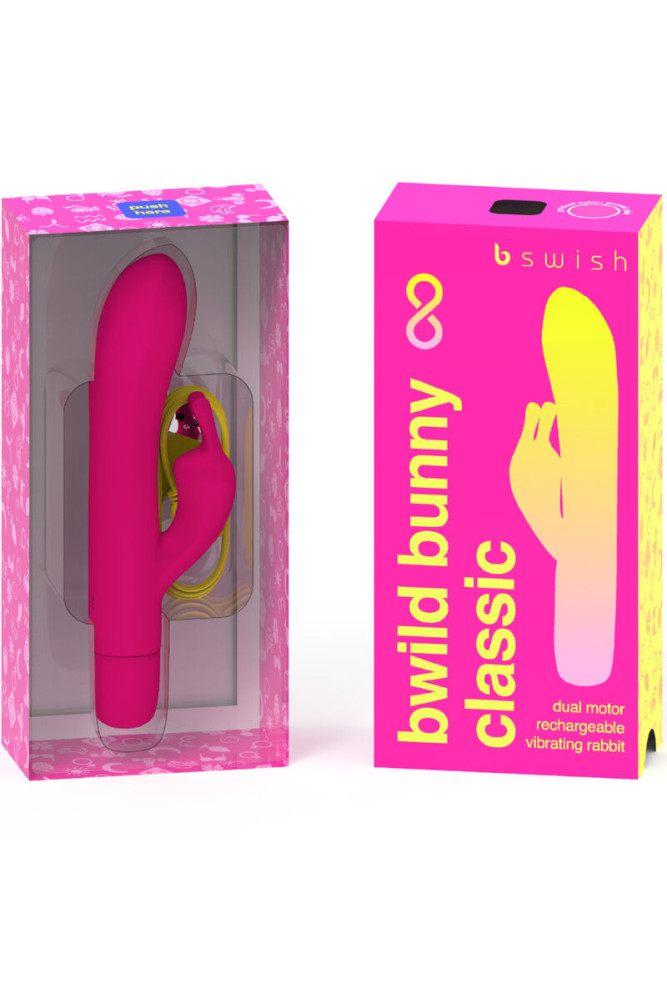 B SWISH - BWILD BUNNY INFINITE CLASSIC VIBRATORE RICARICABILE IN SILICONE ROSA