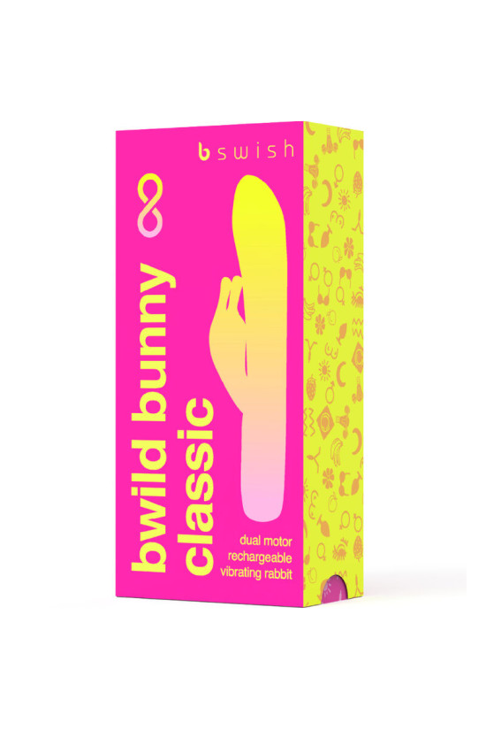 B SWISH - BWILD BUNNY INFINITE CLASSIC VIBRATORE RICARICABILE IN SILICONE ROSA