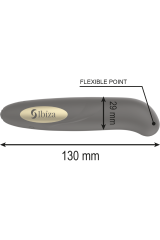 IBIZA - STIMOLATORE CLITORIDE CARICATORE USB 10 MODALIT VIBRAZIONE DORATO 13 X 2