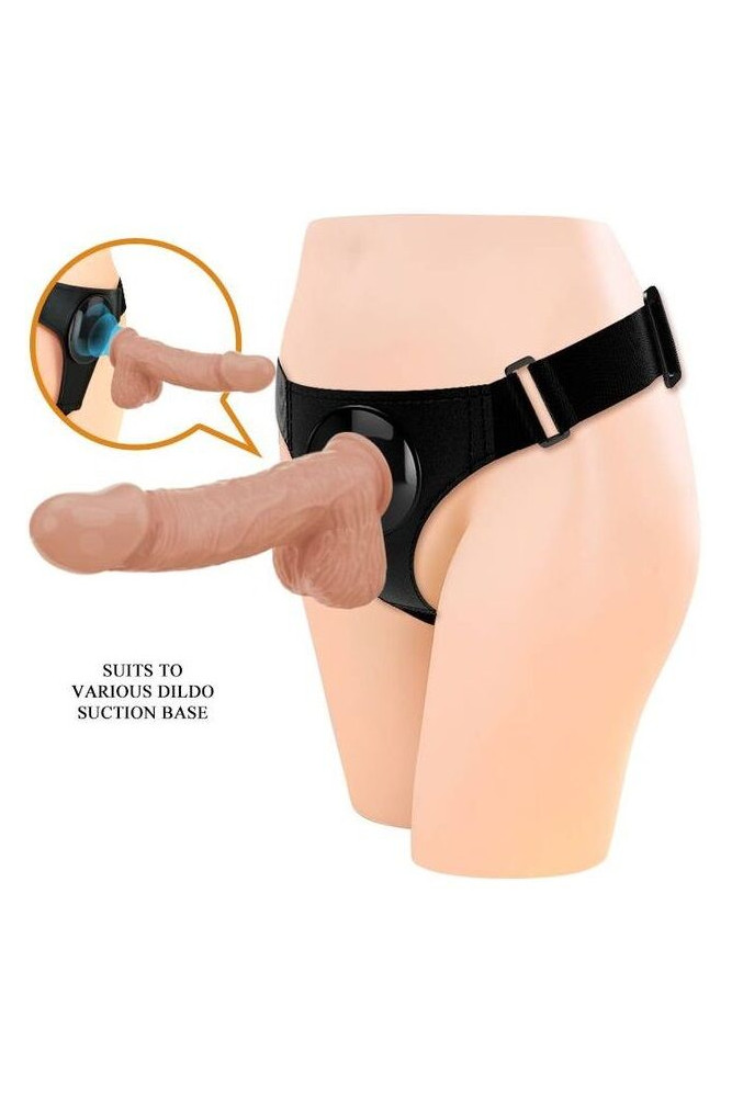 PRETTY LOVE - IMBRAGATURA SLIP UNIVERSALE CON DILDO JERRY 21.8 CM NATURALE