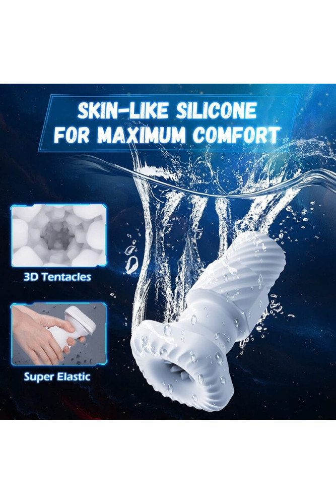 GAME CUP - MASTURBATORE A VIBRAZIONE SPINTA CON FUNZIONE RISCALDAMENTO E SUPPORTO MOBILE - NERO