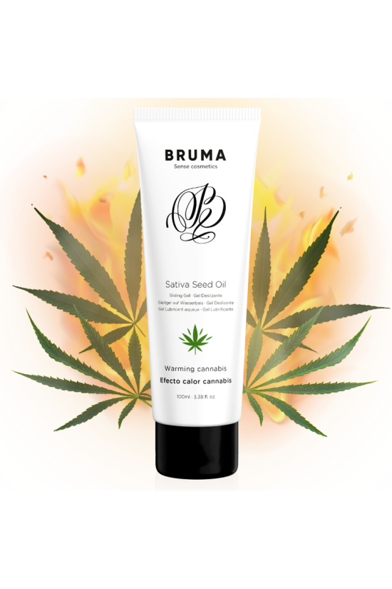 BRUMA - GEL SCORREVOLE ALL''OLIO DI SEMI DI SATIVA SCALDANTE GUSTO CANNABIS 100 ML