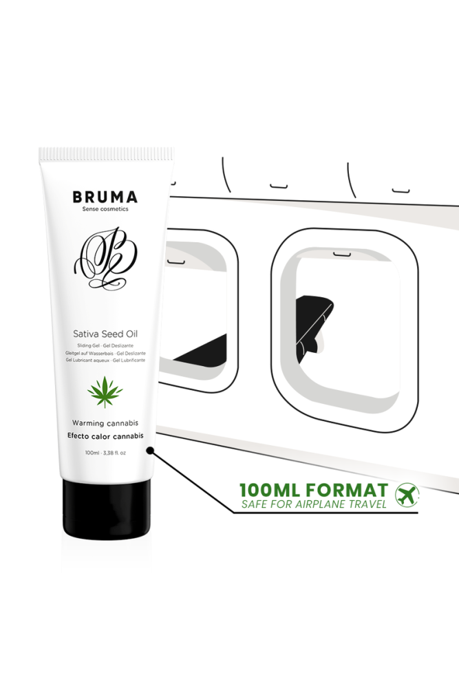 BRUMA - GEL SCORREVOLE ALL''OLIO DI SEMI DI SATIVA SCALDANTE GUSTO CANNABIS 100 ML