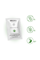 BRUMA - GEL SCORREVOLE ALL''OLIO DI SEMI DI SATIVA GUSTO CANNABIS RISCALDANTE 6 ML