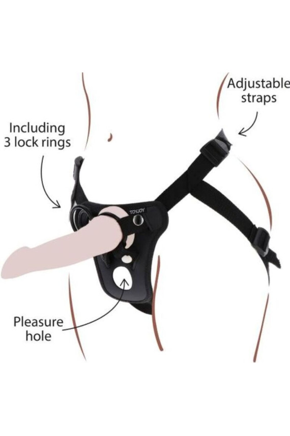 GET REAL - IMBRACATURA DA PIACERE CON CINTURINO NERA