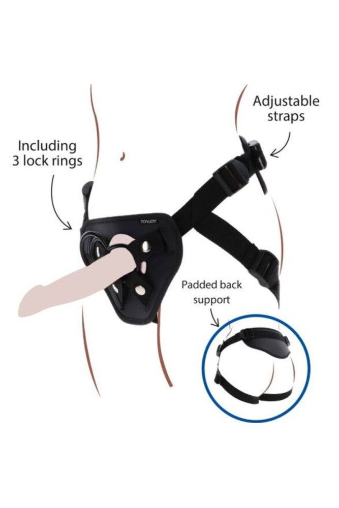 GET REAL - IMBRACATURA DELUXE CON CINTURINO NERO