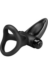 PRETTY LOVE - ANELLO VIBRANTE 10 VIBRAZIONI IN SILICONE NERO