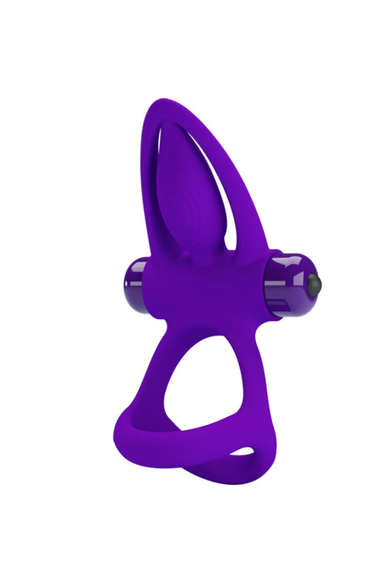PRETTY LOVE - ANELLO VIBRATORE 10 VIBRAZIONI IN SILICONE VIOLETTO