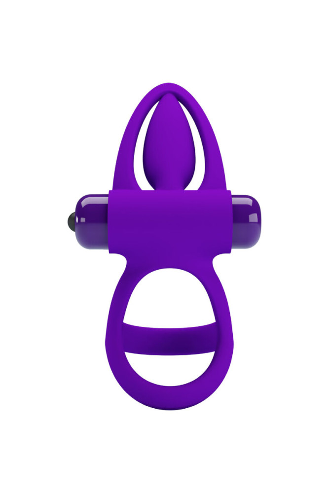 PRETTY LOVE - ANELLO VIBRATORE 10 VIBRAZIONI IN SILICONE VIOLETTO