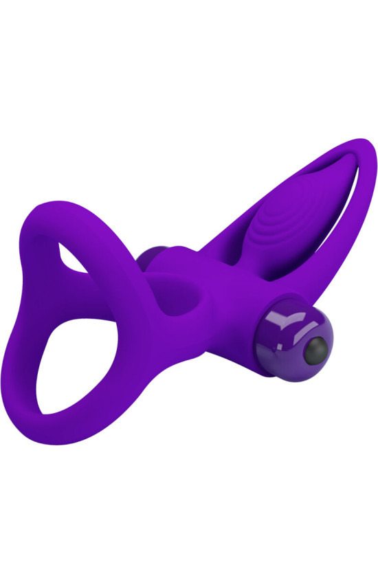 PRETTY LOVE - ANELLO VIBRATORE 10 VIBRAZIONI IN SILICONE VIOLETTO