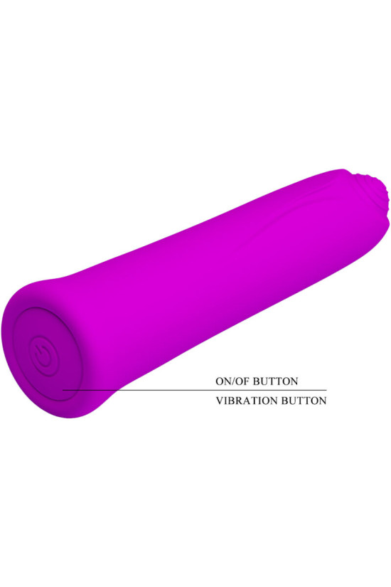 PRETTY LOVE - VIBRATORE CURTIS MINI SUPER POWER 12 VIBRAZIONI IN SILICONE VIOLETTO