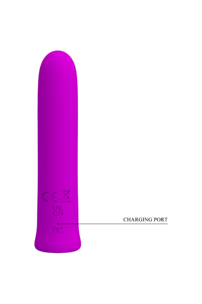 PRETTY LOVE - VIBRATORE CURTIS MINI SUPER POWER 12 VIBRAZIONI IN SILICONE VIOLETTO