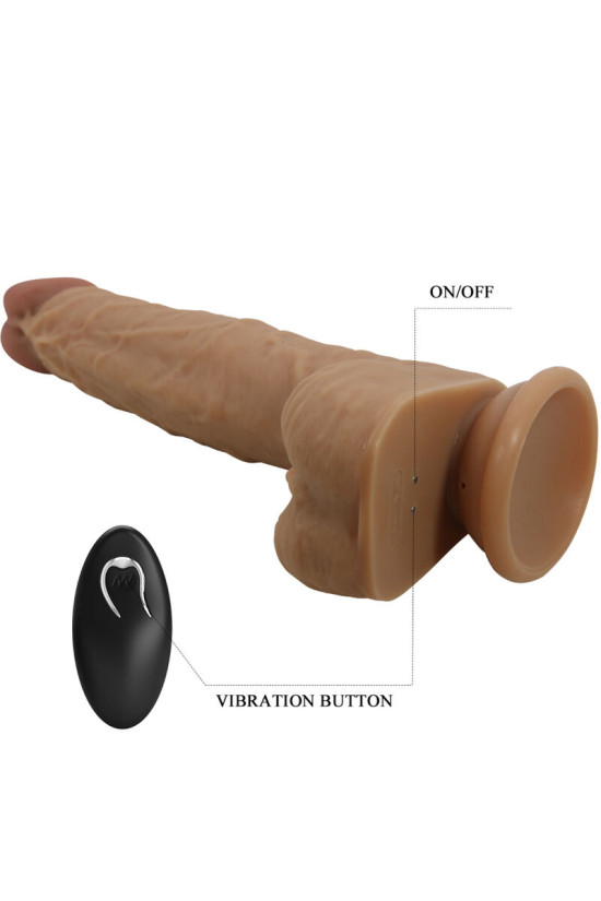 PRETTY LOVE - DILDO IN SILICONE JONATHAN 3 VIBRAZIONI + 3 MISURE DI INSERIMENTO TELECOMANDO 21 CM