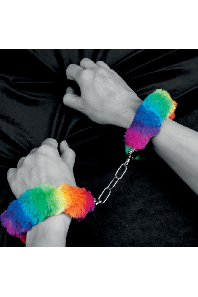 SPENCER & FLEETWOOD - MANETTE IN METALLO FODERATE ARCOBALENO