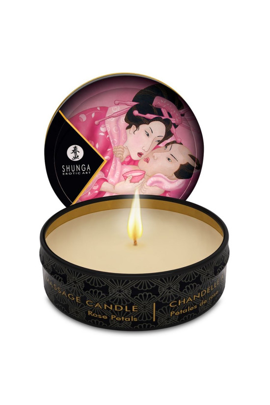 SHUNGA - MINI CARESS BY CANDELIGHT CANDELA DA MASSAGGIO ROSE 30 ML