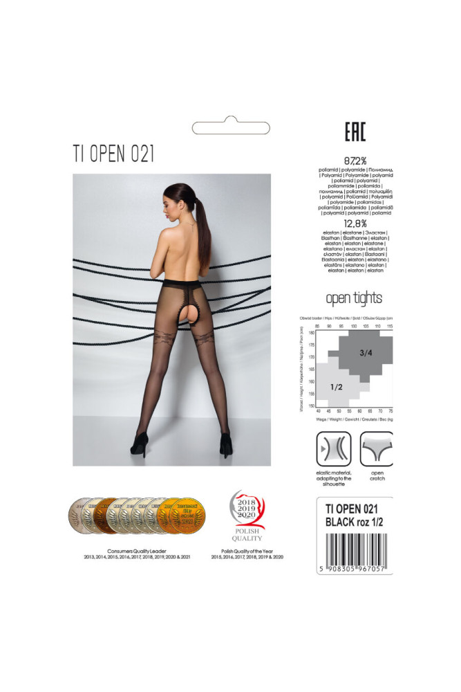 PASSION - TIOPEN 021 COLLANT NERO 1/2 20 DEN