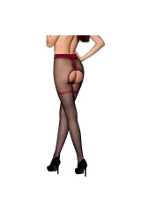 PASSION - TIOPEN 019 COLLANT NERO/ROSSO 1/2 20 DEN