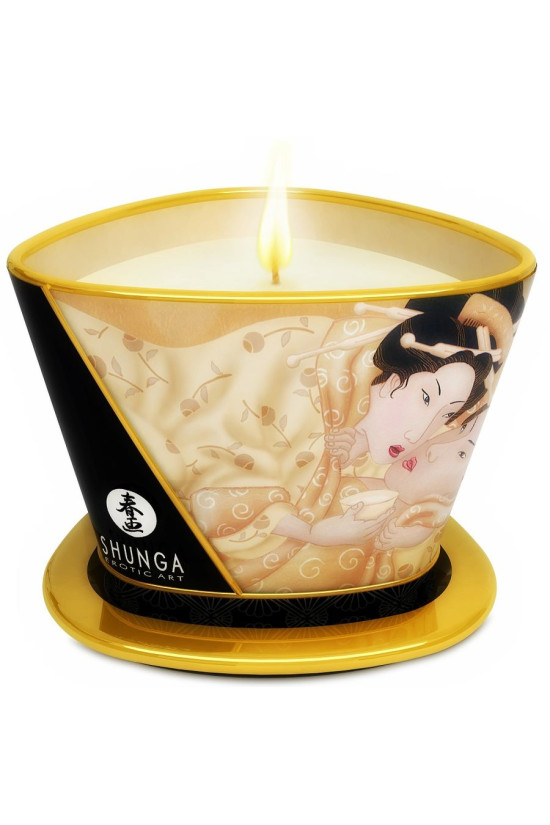 SHUNGA - MINI CARESS BY CANDELIGHT CANDELA DA MASSAGGIO ALLA VANIGLIA 170 ML