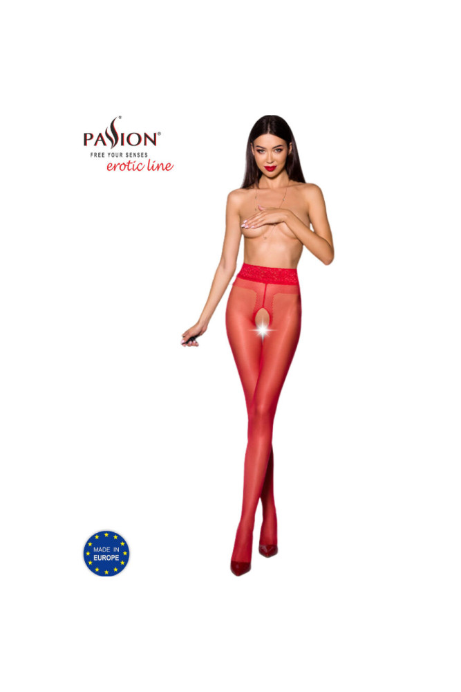 PASSION - TIOPEN 001 COLLANT ROSSO 1/2 20 DEN