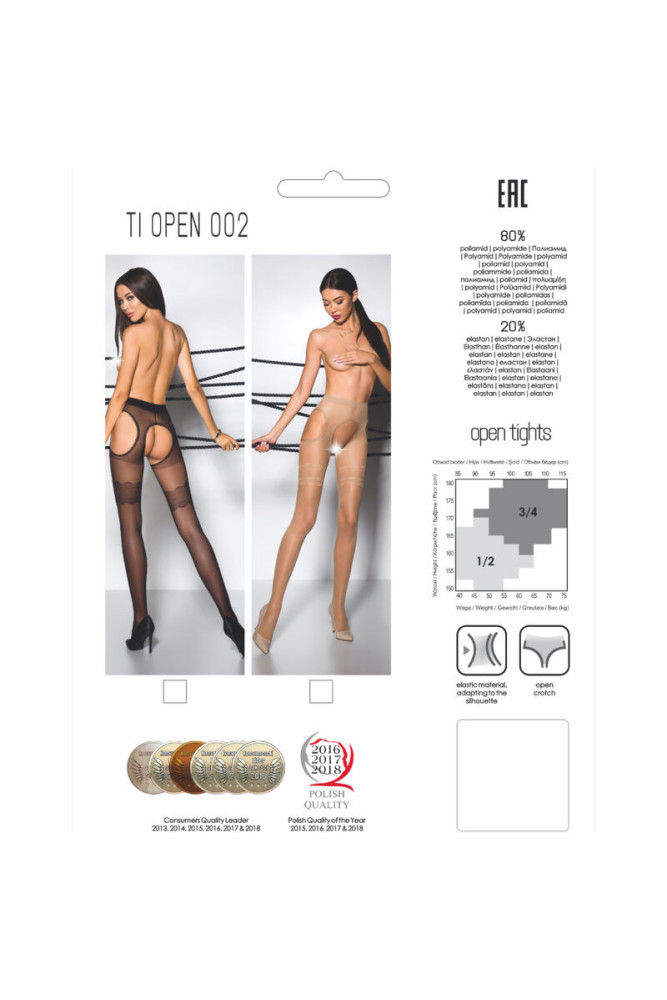 PASSION - TIOPEN 002 COLLANT NERO 3/4 20 DEN