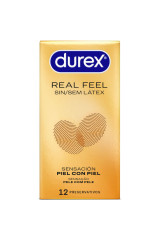 DUREX - PRESERVATIVI REAL FEEL SENZA LATTICE 12 UNITÀ