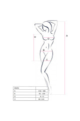 PASSION - BS096 BODYSTOCK ROSSO TAGLIA UNICA