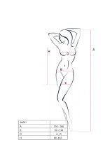 PASSION - BS097 BODYSTOCK ROSSO TAGLIA UNICA