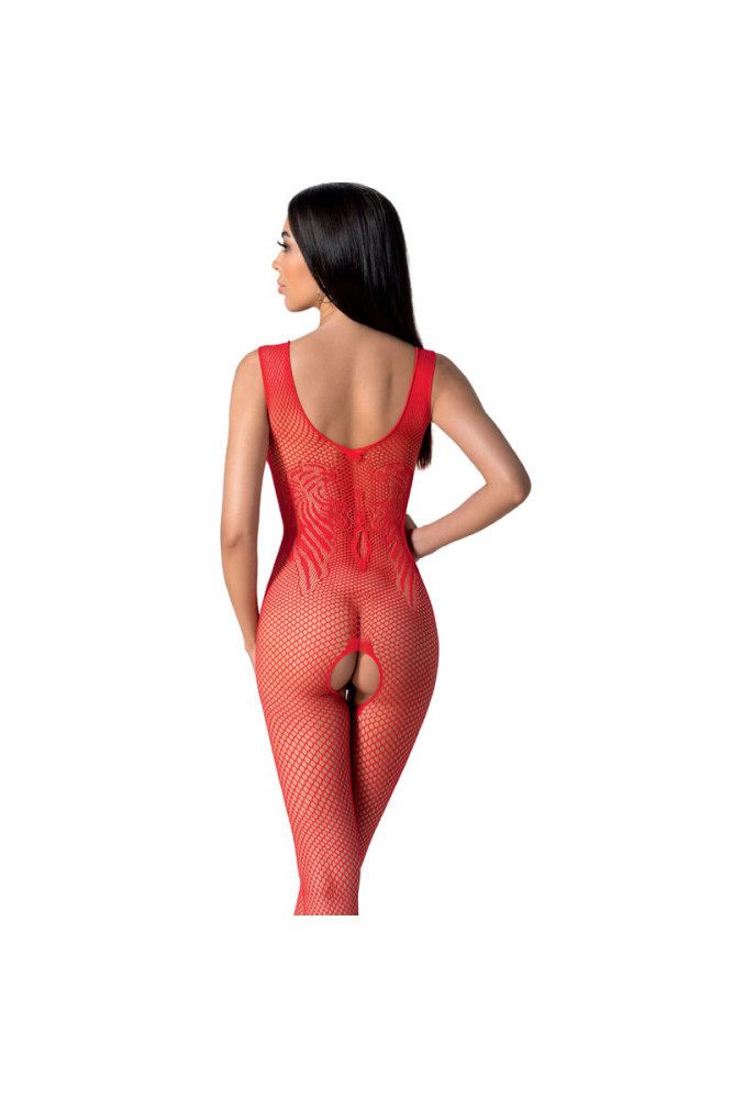 PASSION - BS098 BODYSTOCK ROSSO TAGLIA UNICA