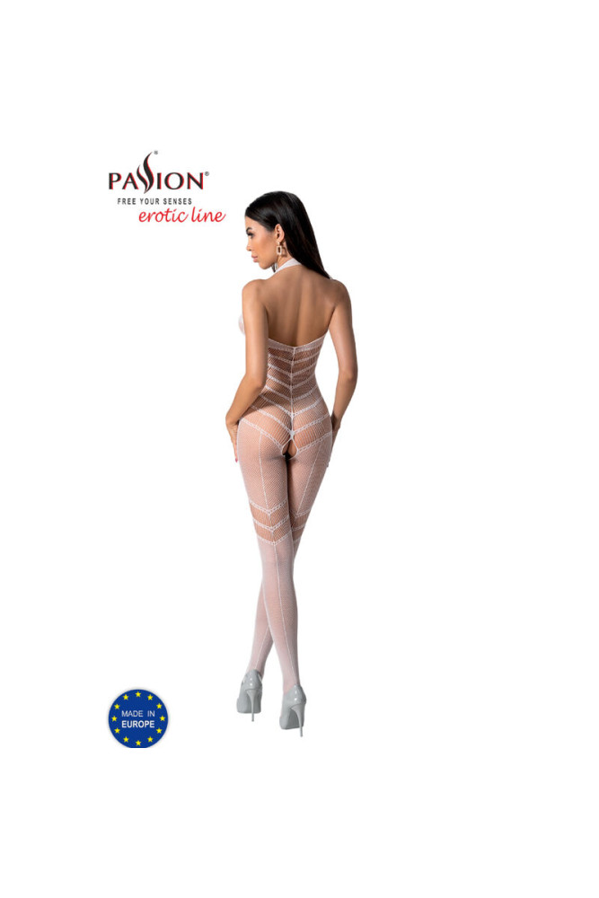 PASSION - BODYSTOCKING BIANCO BS100 TAGLIA UNICA