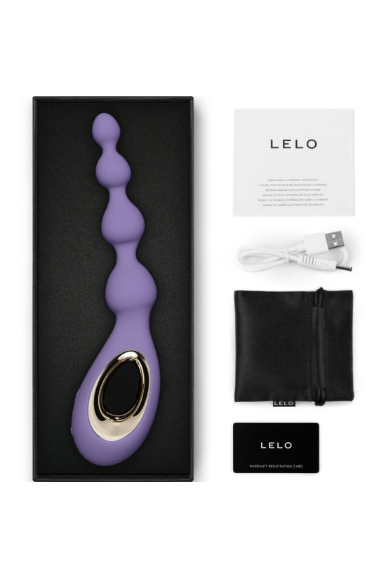 LELO - MASSAGGIATORE ANALE VIOLA CON PERLINE SORAYA