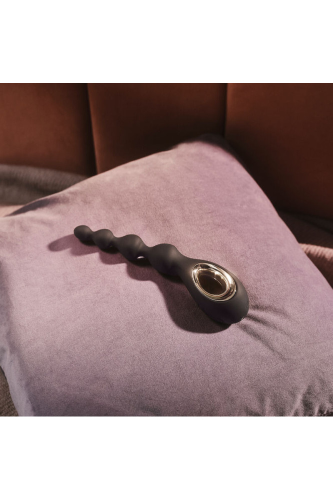 LELO - MASSAGGIATORE ANALE NERO CON PERLINE SORAYA