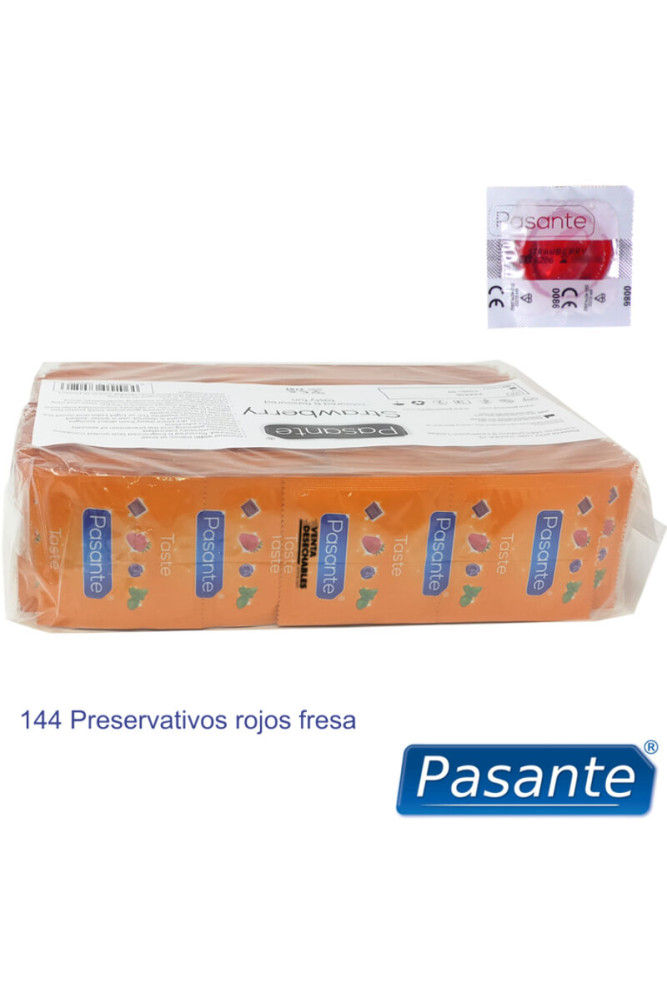 PASANTE - PRESERVATIVI GUSTO FRAGOLA BORSA 144 UNIT