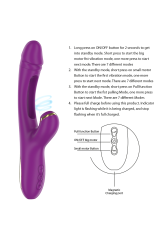 INTENSE - ATENEO VIBRATORE MULTIFUNZIONE RICARICABILE 7 VIBRAZIONI CON LINGUA OSCILLANTE E ASPIRAZIONE VIOLA
