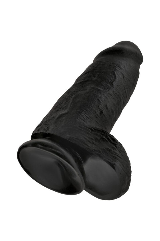 KING COCK - PENE REALISTICO PASSODATO 23 CM NERO