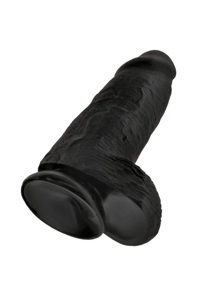 KING COCK - PENE REALISTICO PASSODATO 23 CM NERO