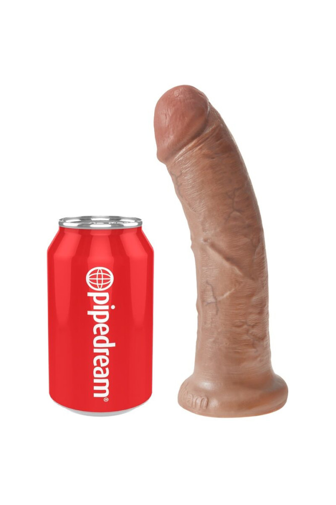 KING COCK - PENE REALISTICO 19.5 CM CARAMEL
