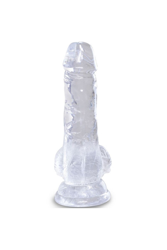 KING COCK - CLEAR PENE REALISTICO CON SFERE 10.1 CM TRASPARENTE