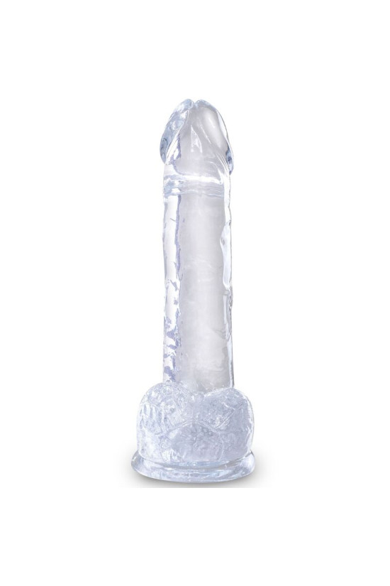 KING COCK - CLEAR PENE REALISTICO CON SFERE 15.2 CM TRASPARENTE