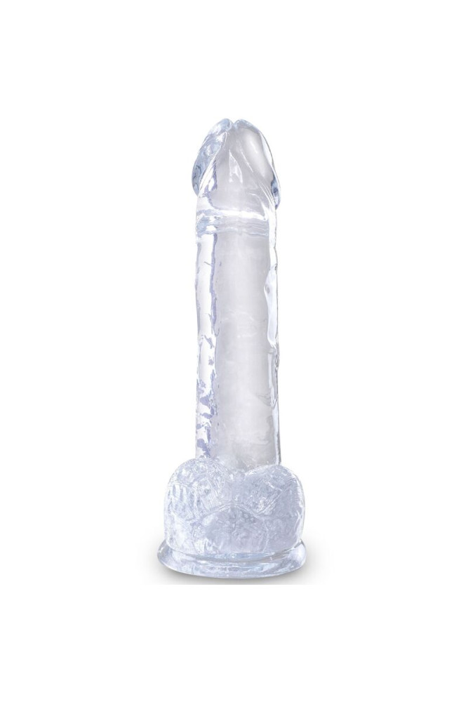 KING COCK - CLEAR PENE REALISTICO CON SFERE 15.2 CM TRASPARENTE