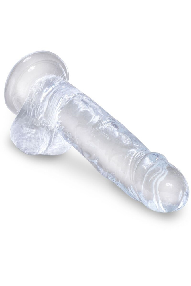 KING COCK - CLEAR PENE REALISTICO CON SFERE 15.2 CM TRASPARENTE