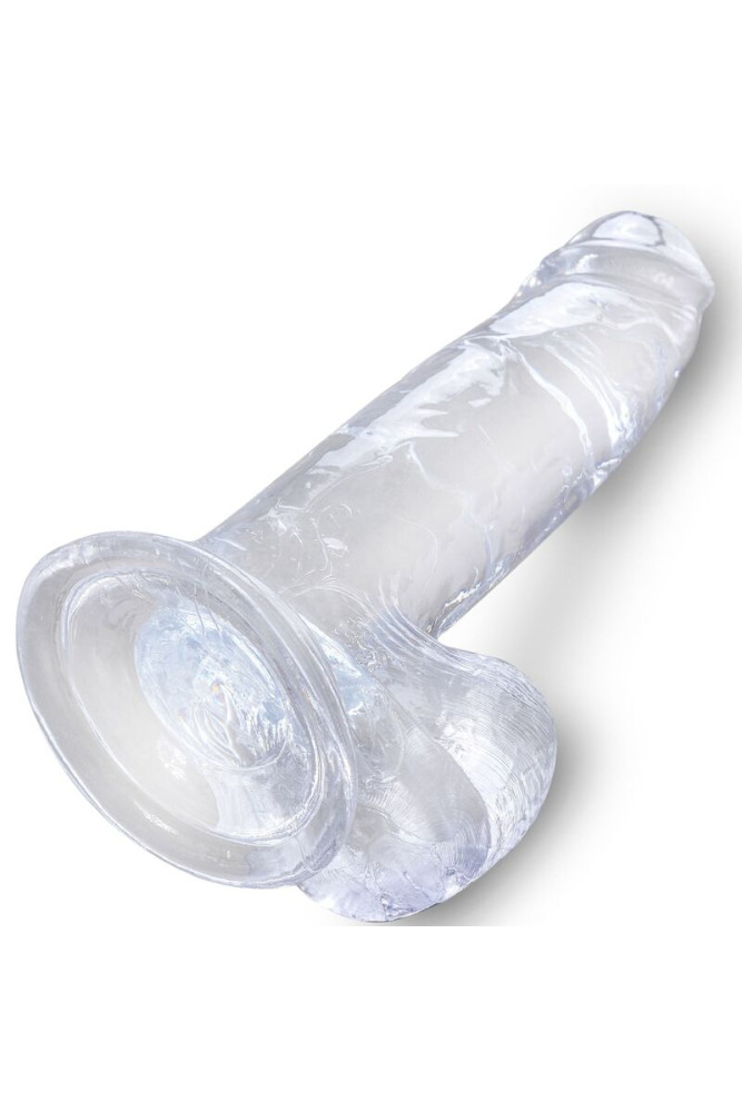 KING COCK - CLEAR PENE REALISTICO CON SFERE 15.2 CM TRASPARENTE