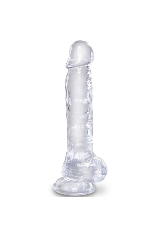 KING COCK - CLEAR PENE REALISTICO CON SFERE 16.5 CM TRASPARENTE