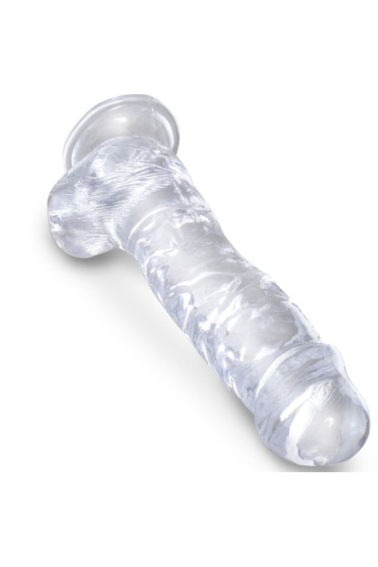 KING COCK - CLEAR PENE REALISTICO CON SFERE 16.5 CM TRASPARENTE