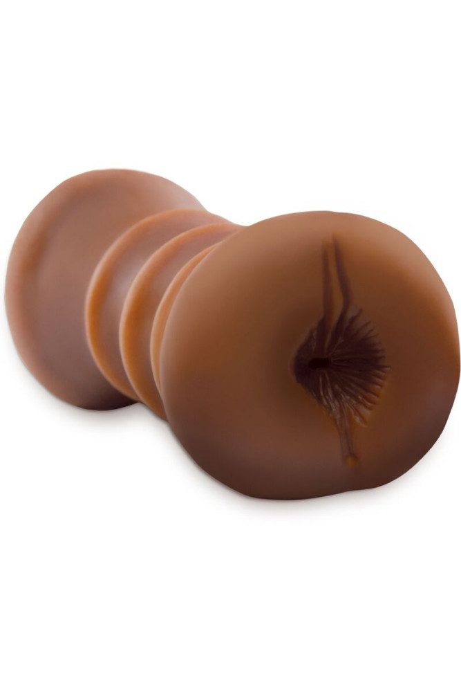 FETISH FANTASY EXTREME - MASTURBATORE REALISTICO A DOPPIA ENTRATA VAGINA E ANO MARRONE
